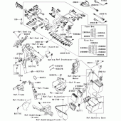 Схема вузла: Chassis electrical equipment(baf/bbf) для Kawasaki VN1700 VN1700 Voyager ABS