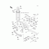 Схема узла: Задняя подвеска для Kawasaki ZX1100 Ninja ZX-11