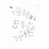 Схема вузла: Масляний насос для Kawasaki EJ650 W650