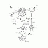 Схема вузла: Комплектуючі карбюратора для Kawasaki ZR1100 Zephyr 1100RS
