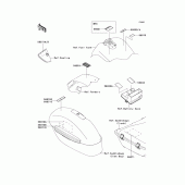 Схема узла: Информационные наклейки для Kawasaki VN1700 VN1700 Voyager ABS