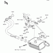 Схема вузла: Вихлопна система для Kawasaki EX650 Ninja 650 ABS