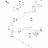 Схема узла: Переключатель передач для Kawasaki ZX636 Ninja ZX-6R