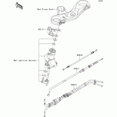 Схема вузла: Троси для Kawasaki ZX1000 Ninja ZX-10R