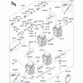 Схема узла: Карбюратор(1/2) для Kawasaki ZX400 ZXR400