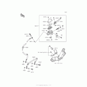 Схема вузла: Передній гальмівний циліндр Kawasaki ZR800 Z800