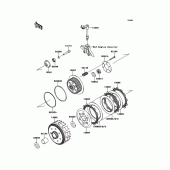 Схема узла: Сцепление для Kawasaki KLX250 KLX250