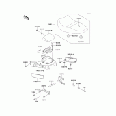 Схема вузла: Сидіння (1/2) для Kawasaki ZG1000 Concours