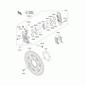 Схема вузла: Переднє гальмо для Kawasaki ZX1000 Z1000SX
