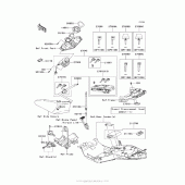 Схема вузла: Ignition Switch/locks/reflectors для Kawasaki ZG1400 Concours 14