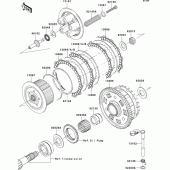 Схема вузла: Зчеплення для Kawasaki ZR1000 Z1000
