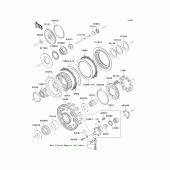 Схема вузла: Зчеплення для Kawasaki VN1600 Vulcan 1600 Classic