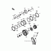 Схема вузла: Зчеплення для Kawasaki ZX1000 Ninja ZX-10RR