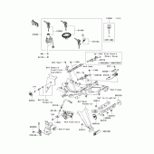 Схема вузла: Ignition switch/locks/reflectors для Kawasaki EX250 Ninja 250