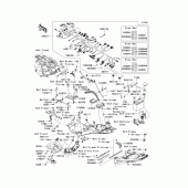 Схема вузла: Chassis electrical equipment(1/2)(a9f) для Kawasaki ZG1400 Concours 14 ABS