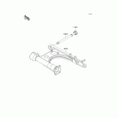 Схема вузла: Задній важіль (маятник) для Kawasaki VN1500 Vulcan 1500 Nomad Fi