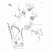 Схема узла: Распредвал\Натяжитель для Kawasaki KX450 KX450F