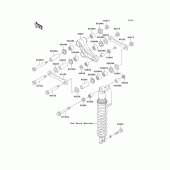 Схема узла: Подвеска для Kawasaki KX125