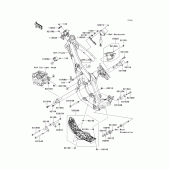 Схема вузла: Кріплення для Kawasaki KX450 KX450F