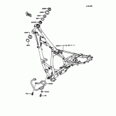 Схема вузла: Рама для Kawasaki KMX125