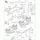 Схема узла: Карбюратор(1/2) для Kawasaki ZR1100 Zephyr 1100RS
