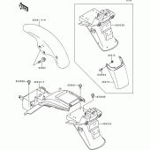 Схема вузла: Крило для Kawasaki ZR1100 Zephyr 1100