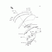 Схема вузла: Вітрове скло для Kawasaki VN1700 Vulcan 1700 Voyager