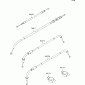 Схема узла: Тросики для Kawasaki EJ800 W800