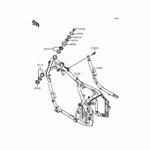 Схема узла: Рама для Kawasaki VN400 Vulcan