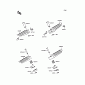 Схема вузла: Підніжки для Kawasaki ZR750 Zephyr