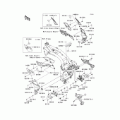 Схема вузла: Frame fittings(1/2) для Kawasaki ZR750 Z750 ABS