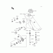 Схема вузла: Паливний бак для Kawasaki KLX300R