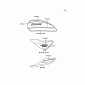 Схема вузла: Наклейки (Браун; ZR1100-A7) для Kawasaki ZR1100 Zephyr 1100