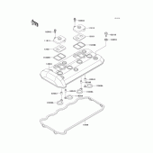 Схема узла: Клапанная крышка для Kawasaki ZX1100 Ninja ZX-11