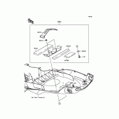 Схема вузла: Аксесуари (U-Lock Bracket) для Kawasaki KLZ1000 Versys 1000 LT