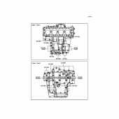 Схема вузла: Болти картера двигуна для Kawasaki ZG1400 1400GTR ABS