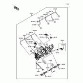 Схема узла: Карбюраторы для Kawasaki ZX1000 Ninja 1000 ABS