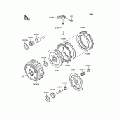 Схема вузла: Зчеплення для Kawasaki ZR400 Zephyr