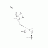 Схема вузла: Система запалювання для Kawasaki KX250/KX252 KX250