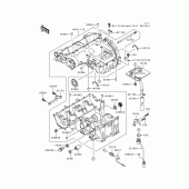 Схема вузла: Картер двигуна для Kawasaki ZX600 Ninja ZX-6