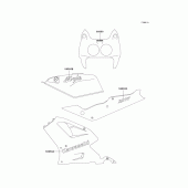 Схема вузла: Decal(red) для Kawasaki ZX750 Ninja ZX-7