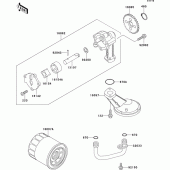 Схема вузла: Масляний насос для Kawasaki EX500
