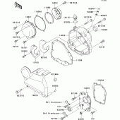 Схема вузла: Engine cover(s) для Kawasaki ZR750 ZR-7