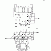 Схема узла: Болты картера двигателя для Kawasaki ZX600 ZZ-R600