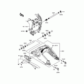 Схема вузла: Задній важіль (Маятник) для Kawasaki ZX636 Ninja ZX-6R
