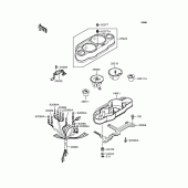 Схема вузла: Панель приладів для Kawasaki ZX400 ZZR400