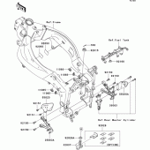 Схема вузла: Frame fittings(front) для Kawasaki ZX636 Ninja ZX-6R