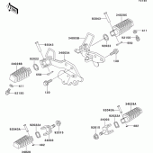 Схема вузла: Підніжки для Kawasaki EL250 Eliminator 250