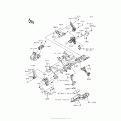 Схема узла: Крепление двигателя для Kawasaki ER650 Z650