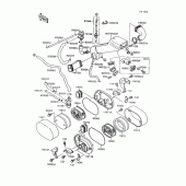 Схема вузла: Air cleaner(1/2) для Kawasaki VN1500 Vulcan 88